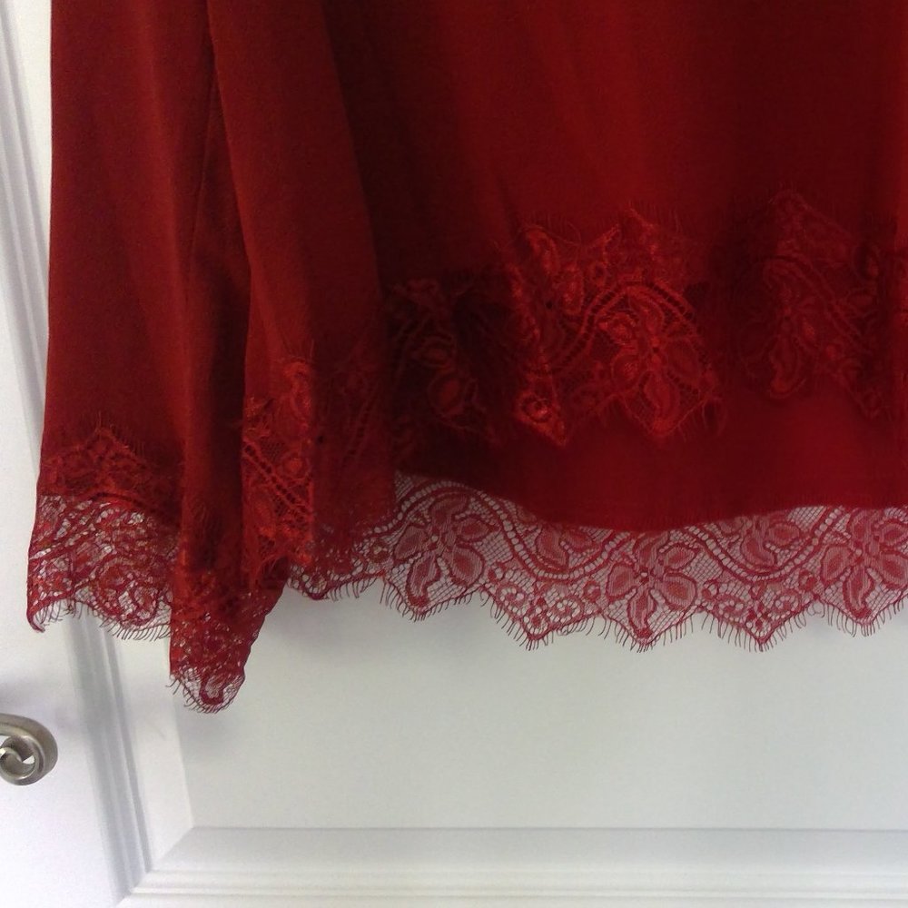 Red Lace Blouse - Picture 2 of 3